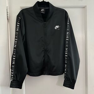 Nike Air Cropped Satin Track Jacket Women’s size 1x / Black